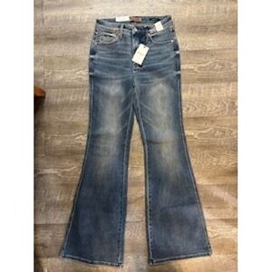 Judy Blue Midrise Flare Jeans Womens Medium Wash Denim Bell Bottoms‎ Trendy